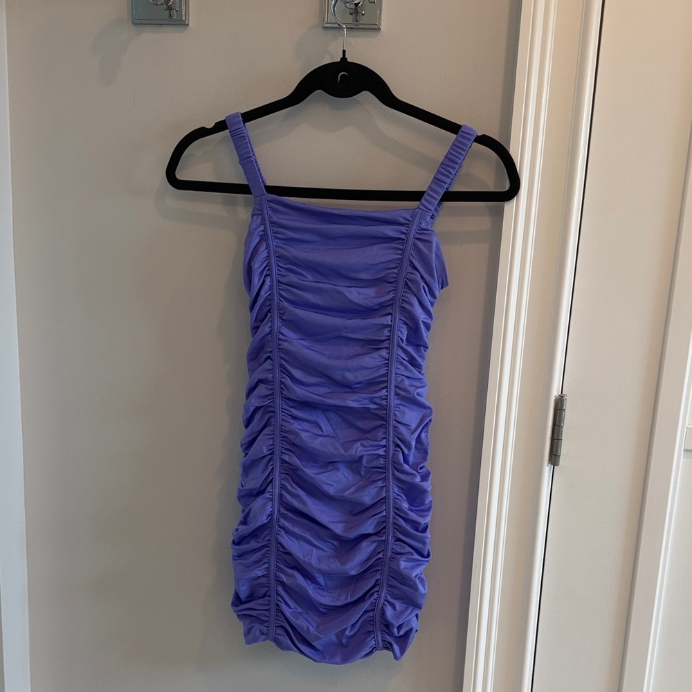 Katie J NYC Scarlett Purple Ruched Tween Dress, size large (12)